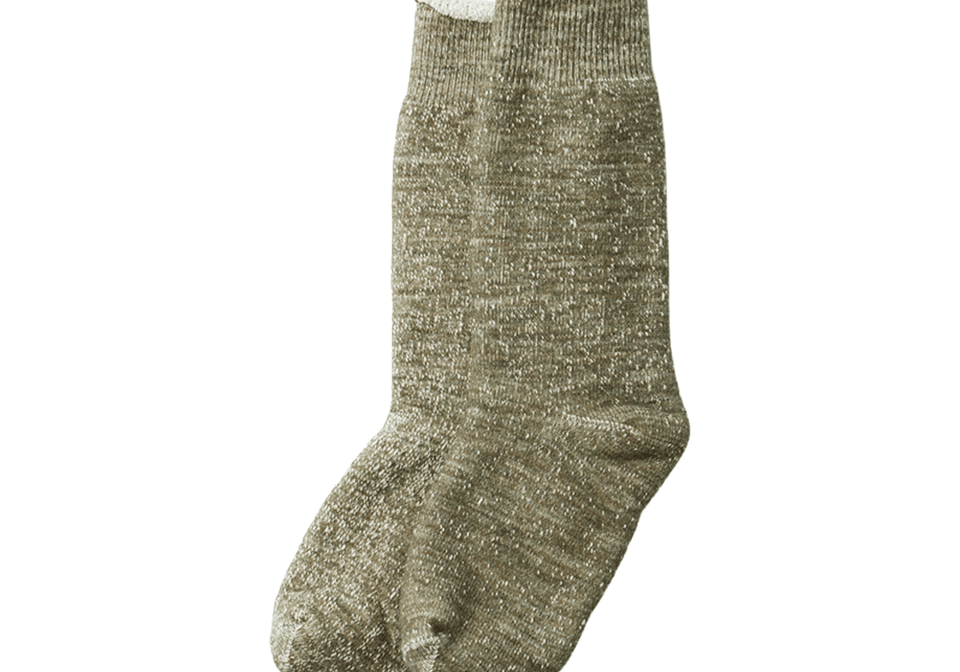 Double Face Crew Socks Army Green - LIKELIHOOD