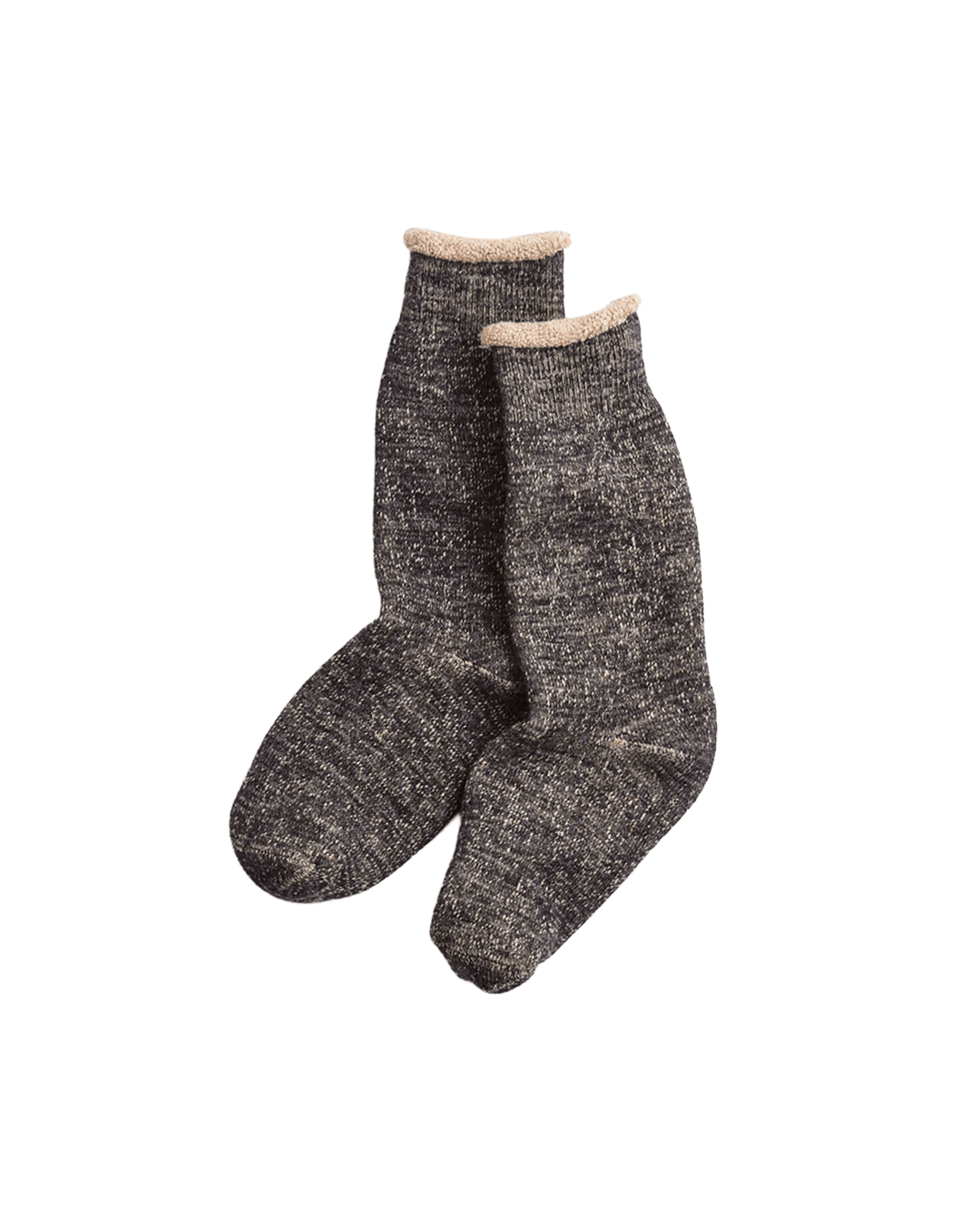 Double Face Crew Socks Black/Brown - LIKELIHOOD