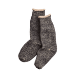 Double Face Crew Socks Black/Brown - LIKELIHOOD