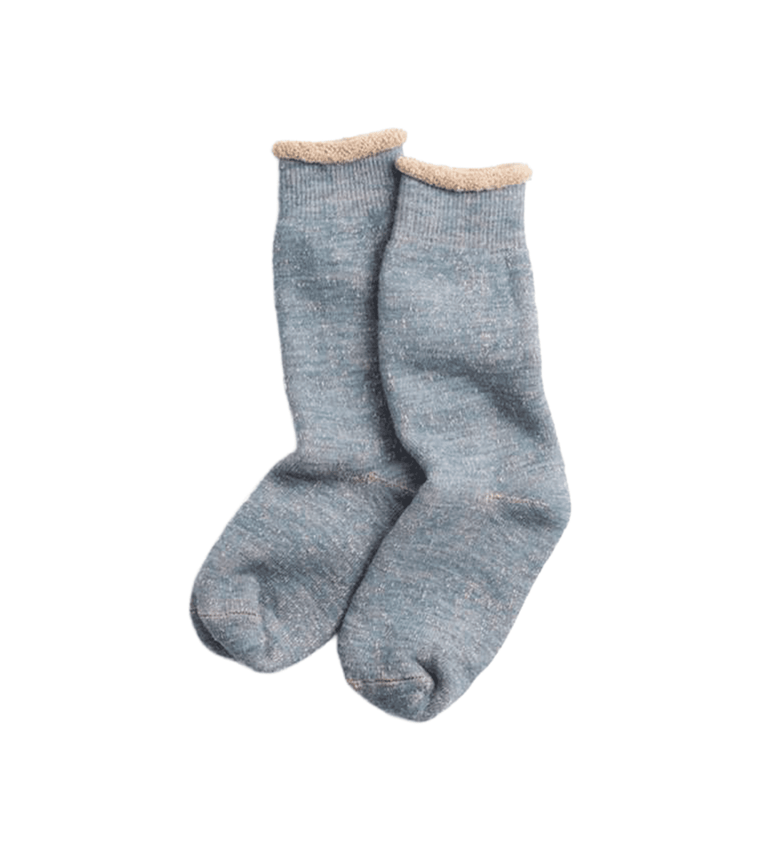 Double Face Crew Socks Blue/Brown - LIKELIHOOD