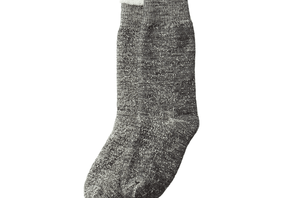Double Face Crew Socks Charcoal - LIKELIHOOD