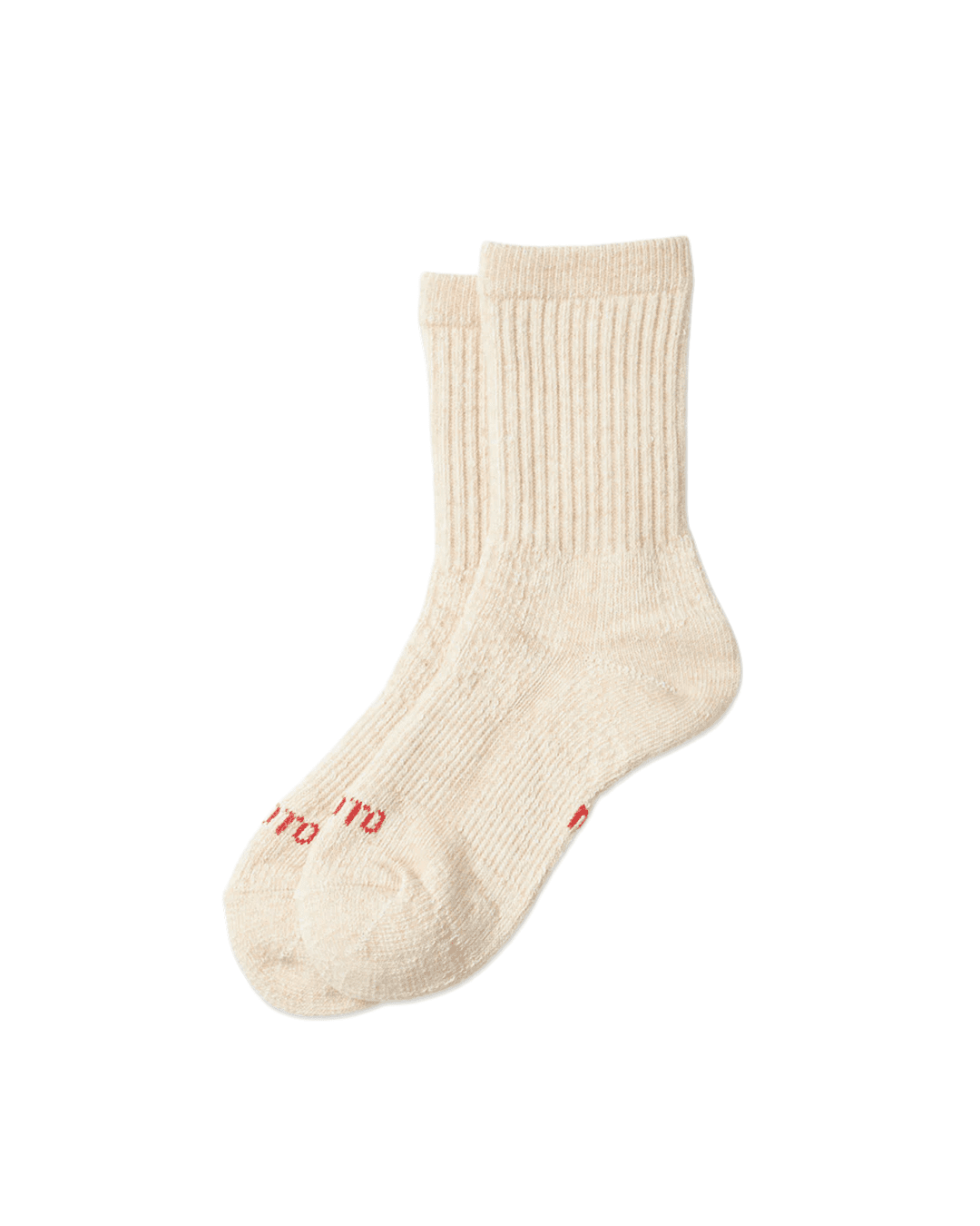 Double Face Mini Crew Socks Beige - LIKELIHOOD
