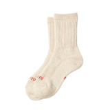 Double Face Mini Crew Socks Beige - LIKELIHOOD