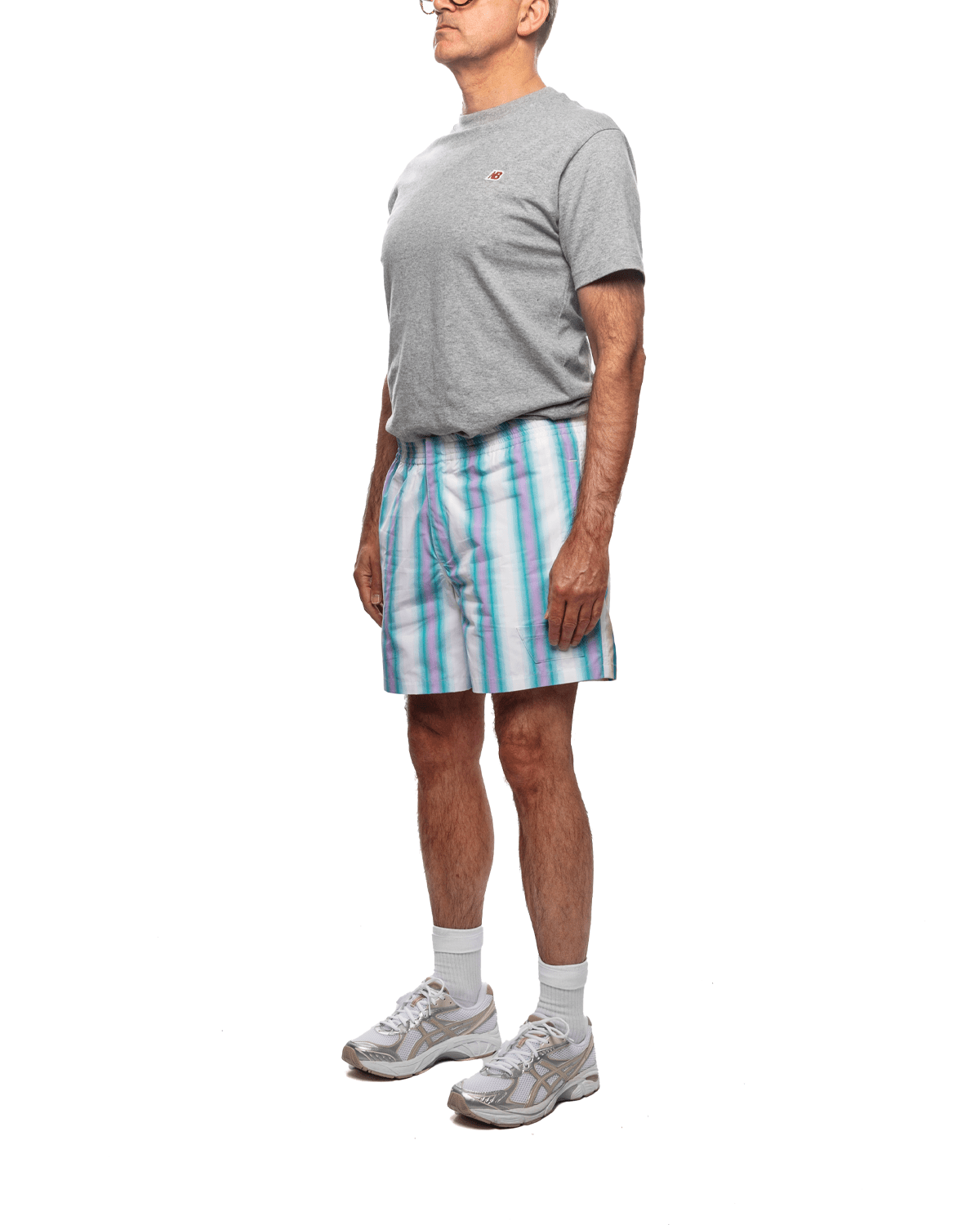 Double Pocket Short Green Purple - LIKELIHOOD