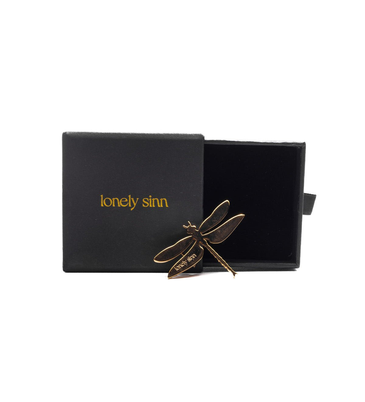 Dragonfly Shoe Pendant Gold - LIKELIHOOD