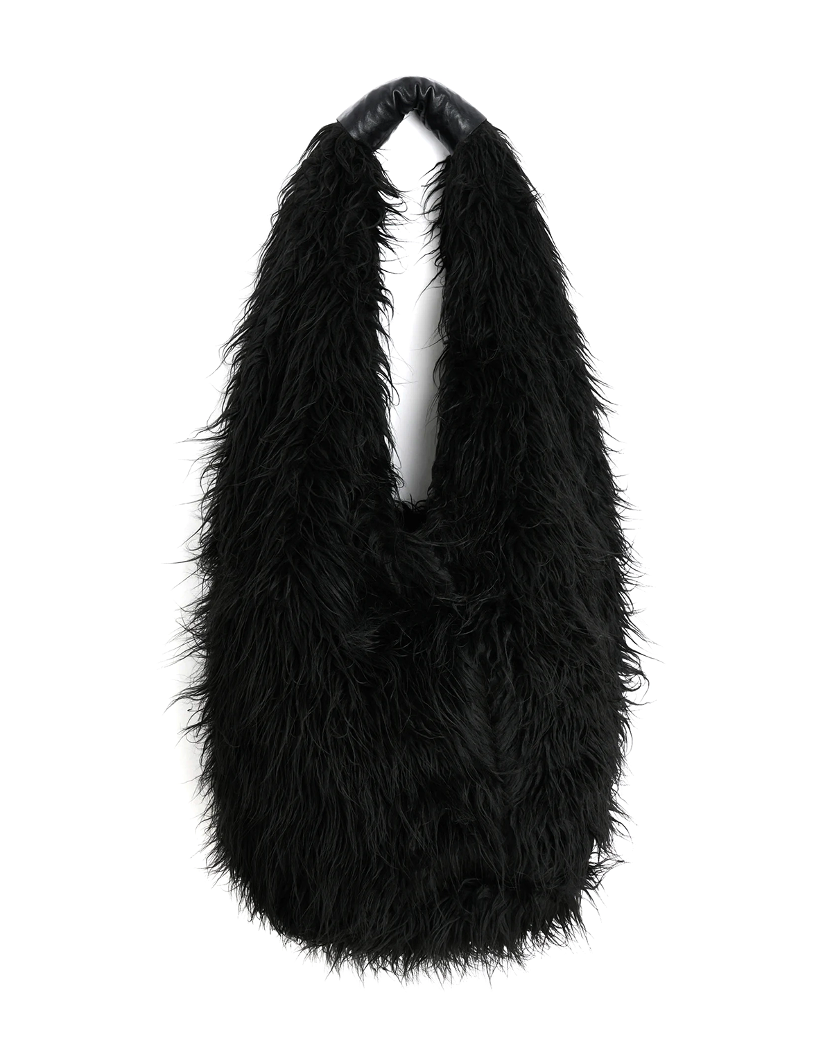 Drip Bag Black Fake Fur