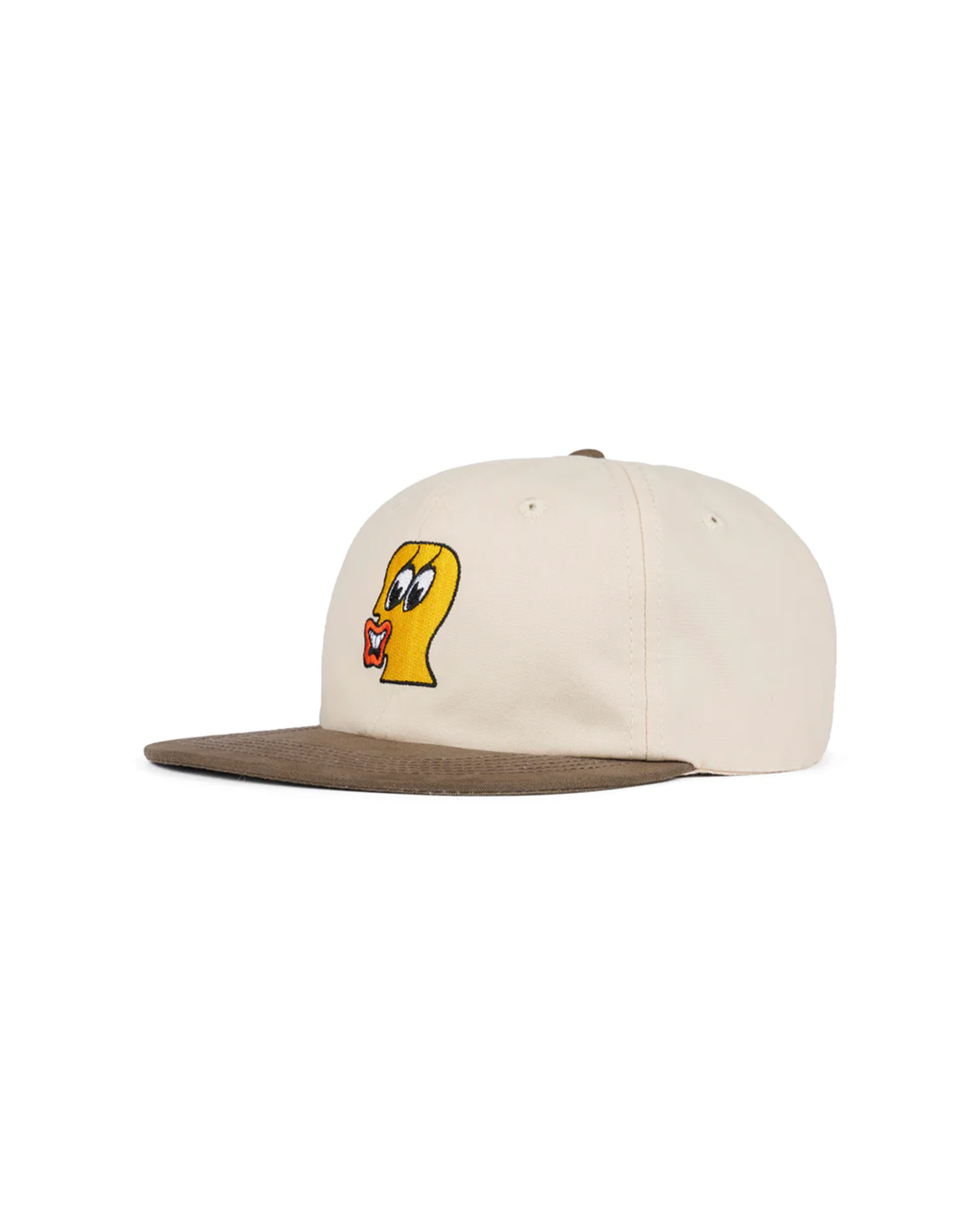 Duck Face 6 Panel Hat Natural