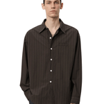 Essay Shirt Dark Brown Triple Stripe - LIKELIHOOD