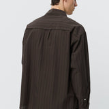 Essay Shirt Dark Brown Triple Stripe - LIKELIHOOD