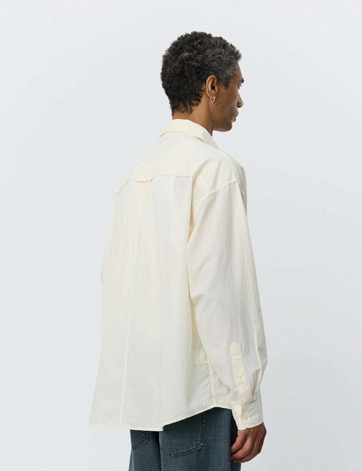 Essay Shirt Off White Micro Check - LIKELIHOOD