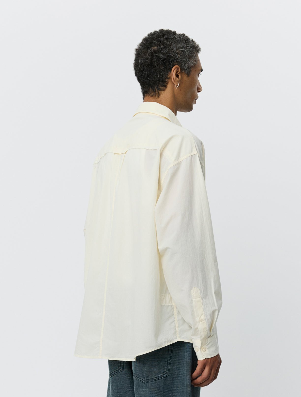 Essay Shirt Off White Micro Check - LIKELIHOOD