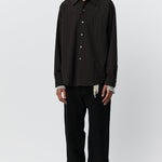 Executive Shirt Dark Brown Stripe - LIKELIHOOD