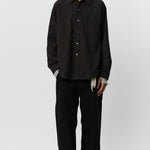 Executive Shirt Dark Brown Stripe - LIKELIHOOD