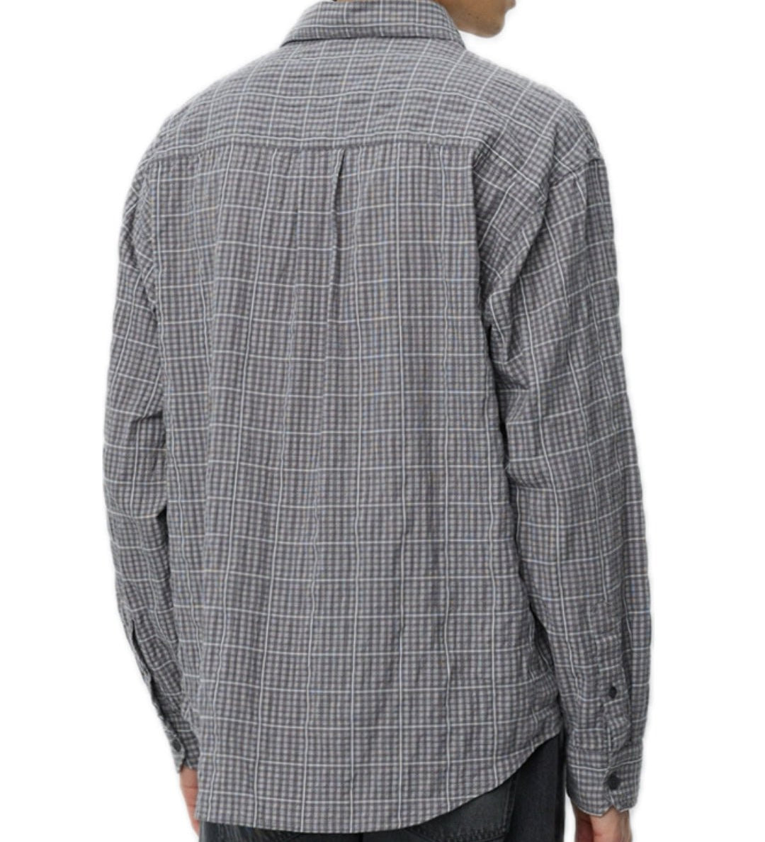 Executive Shirt Grey Textured Check - LIKELIHOOD