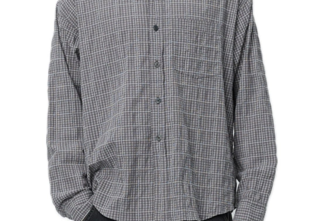 Executive Shirt Grey Textured Check - LIKELIHOOD