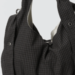 Eyelet Shoulder Bag Dark Linen Check - LIKELIHOOD