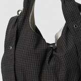 Eyelet Shoulder Bag Dark Linen Check - LIKELIHOOD