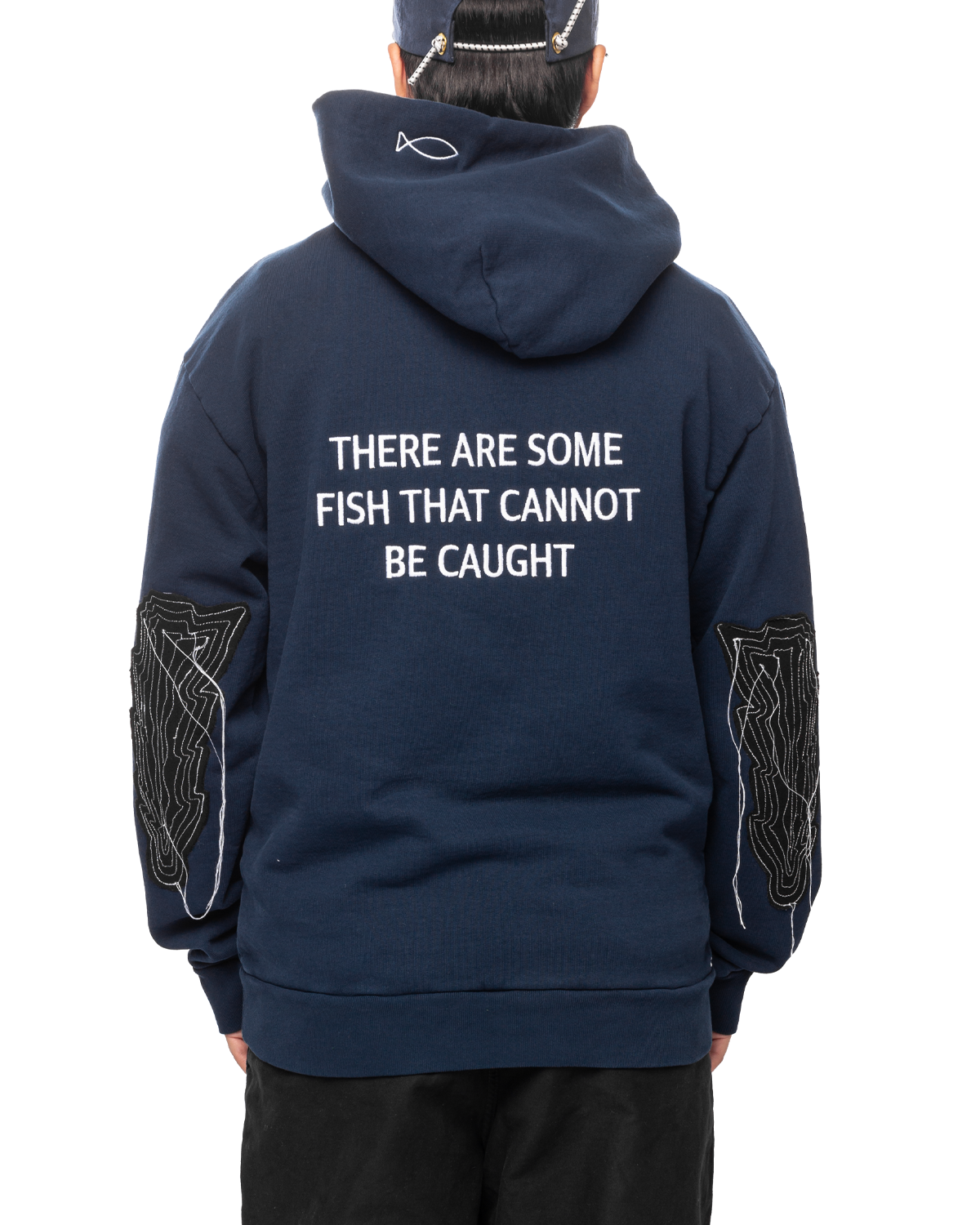 Cannot Be Caught Hoodie Navy
