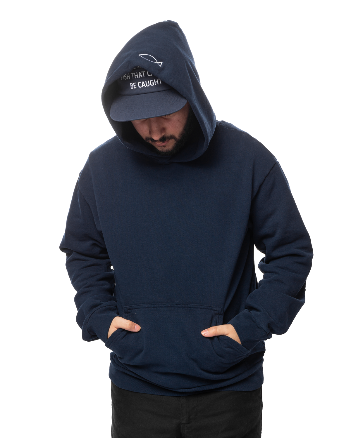 Cannot Be Caught Hoodie Navy