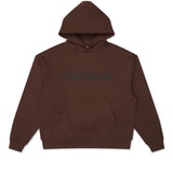 Flies Hooded Sweatshirt Dark Chocolate - LIKELIHOOD