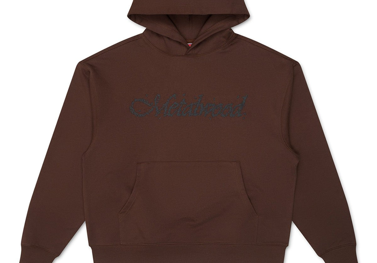 Flies Hooded Sweatshirt Dark Chocolate - LIKELIHOOD