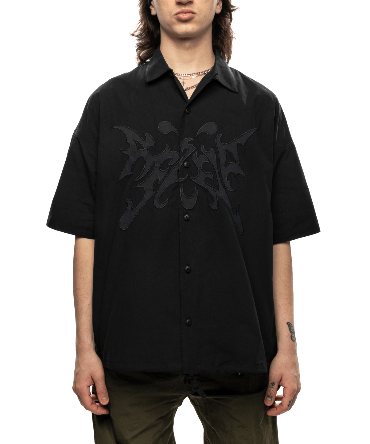 Flight Button Up Black - LIKELIHOOD