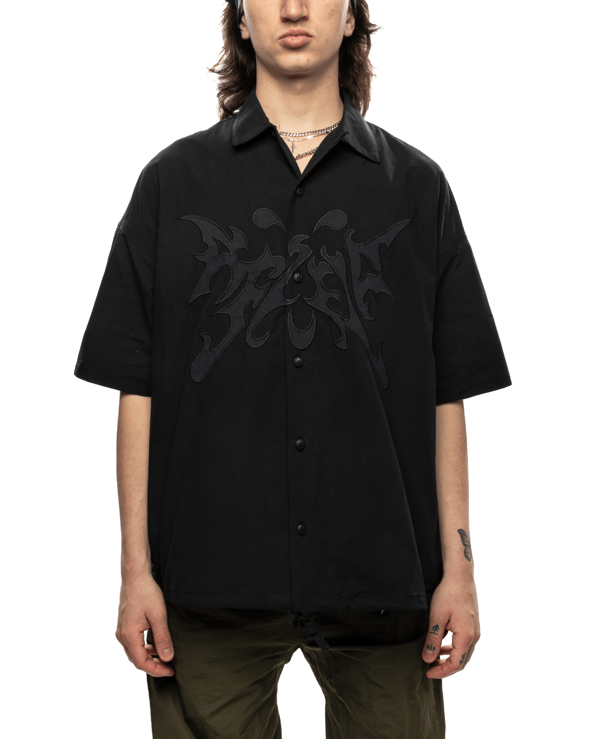 Flight Button Up Black - LIKELIHOOD