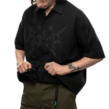 Flight Button Up Black - LIKELIHOOD