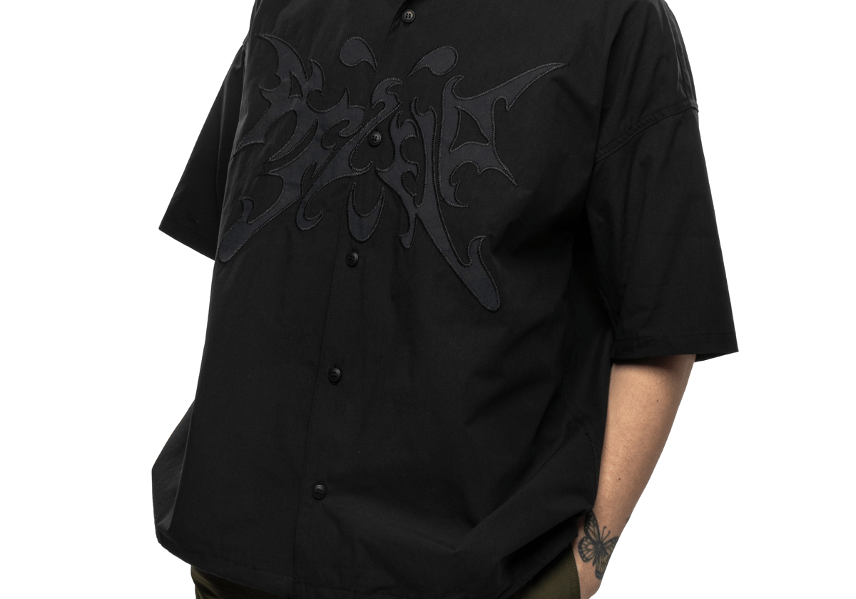 Flight Button Up Black - LIKELIHOOD
