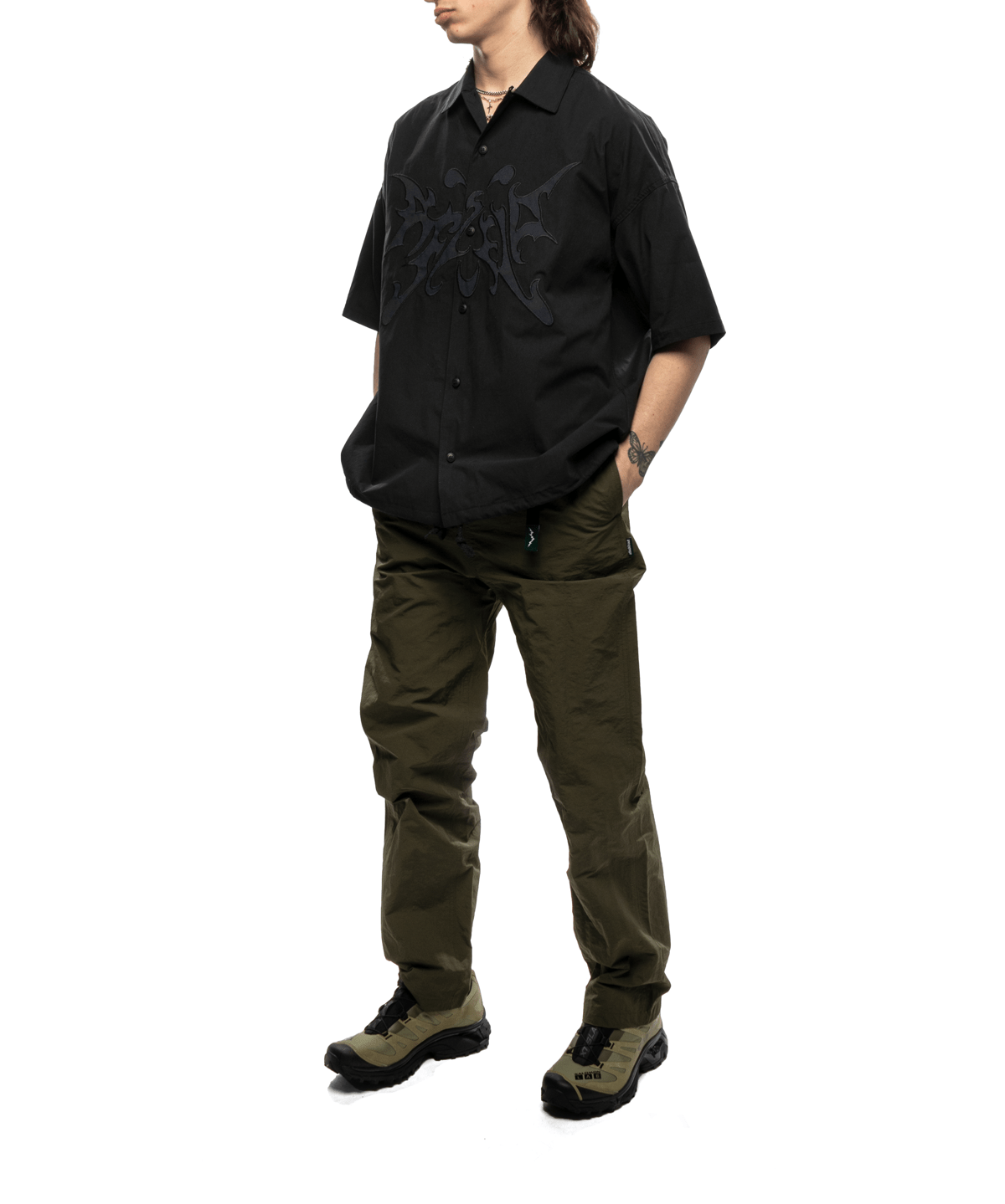 Flight Button Up Black - LIKELIHOOD