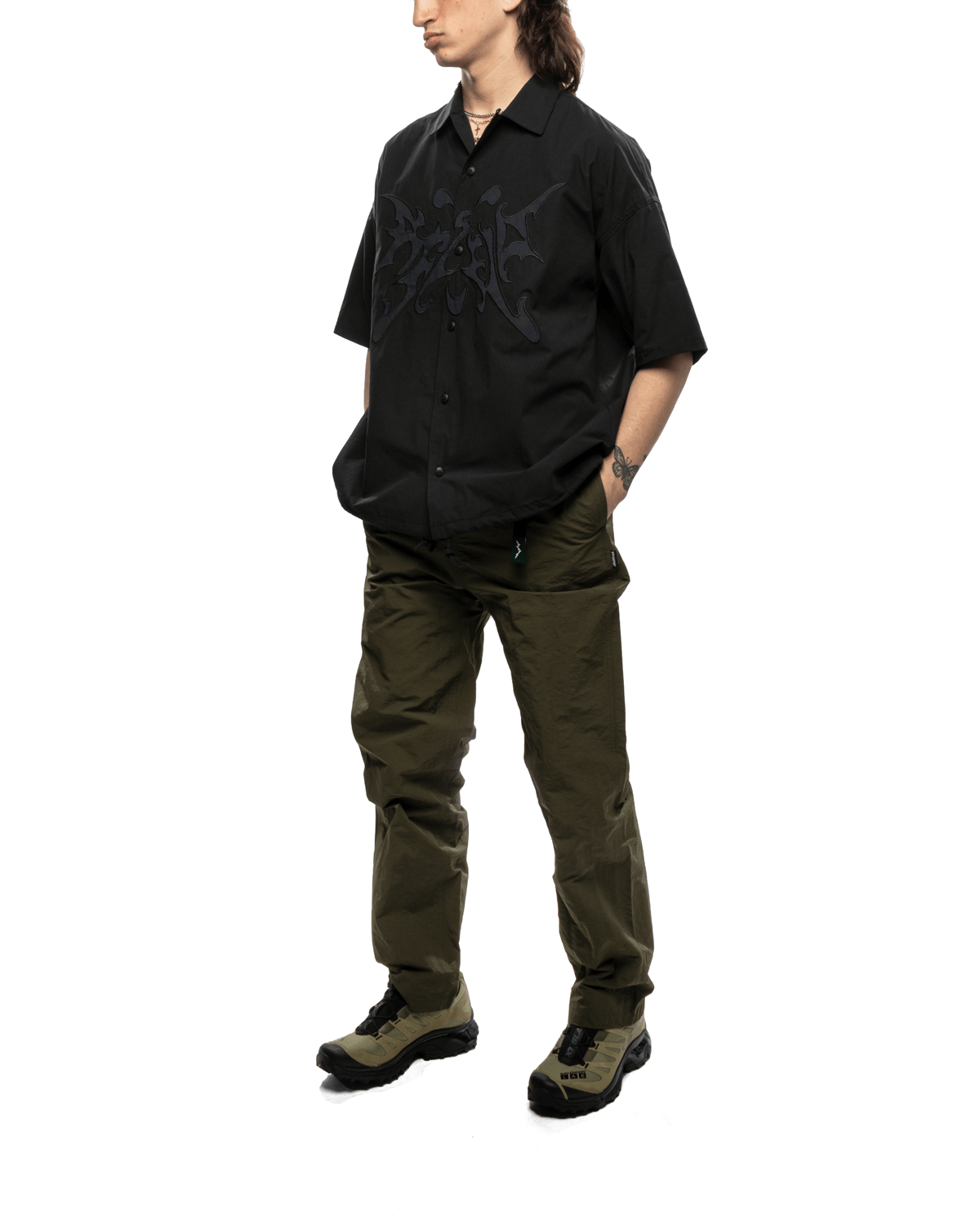 Flight Button Up Black - LIKELIHOOD