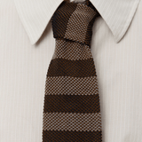 Formal Tie Brown Candy Stripe - LIKELIHOOD