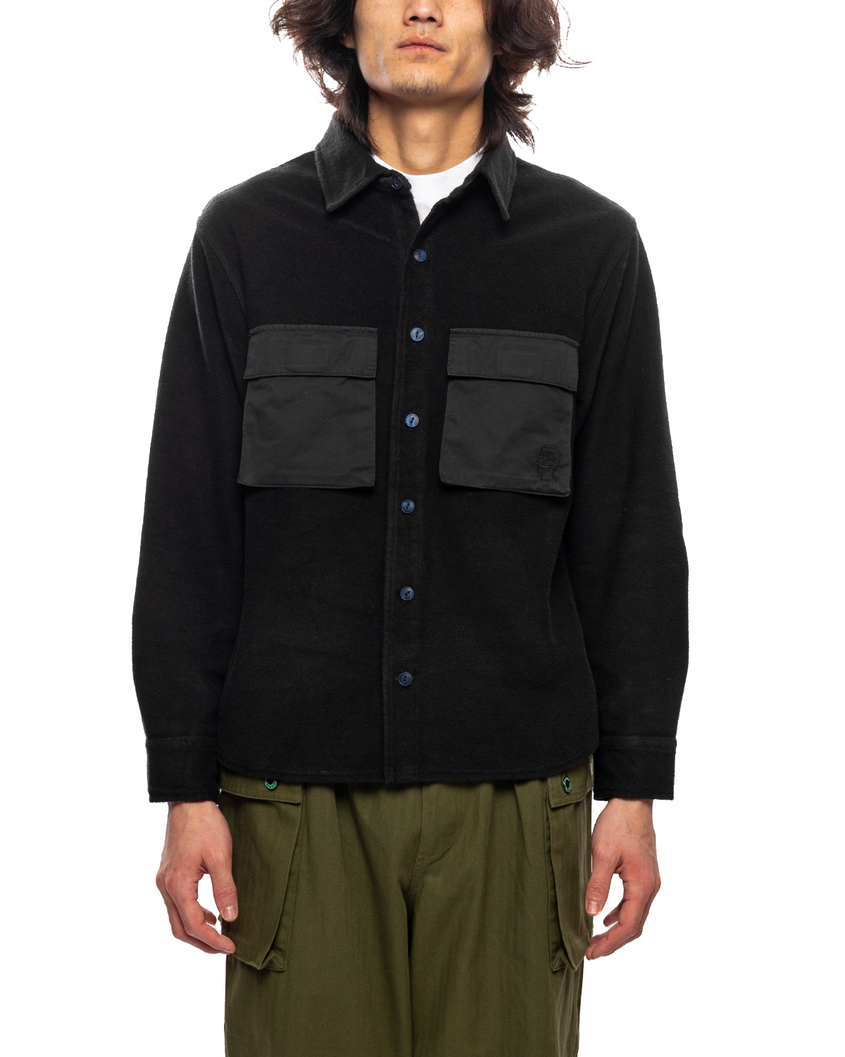 CPO French Terry Shirt Washed Black