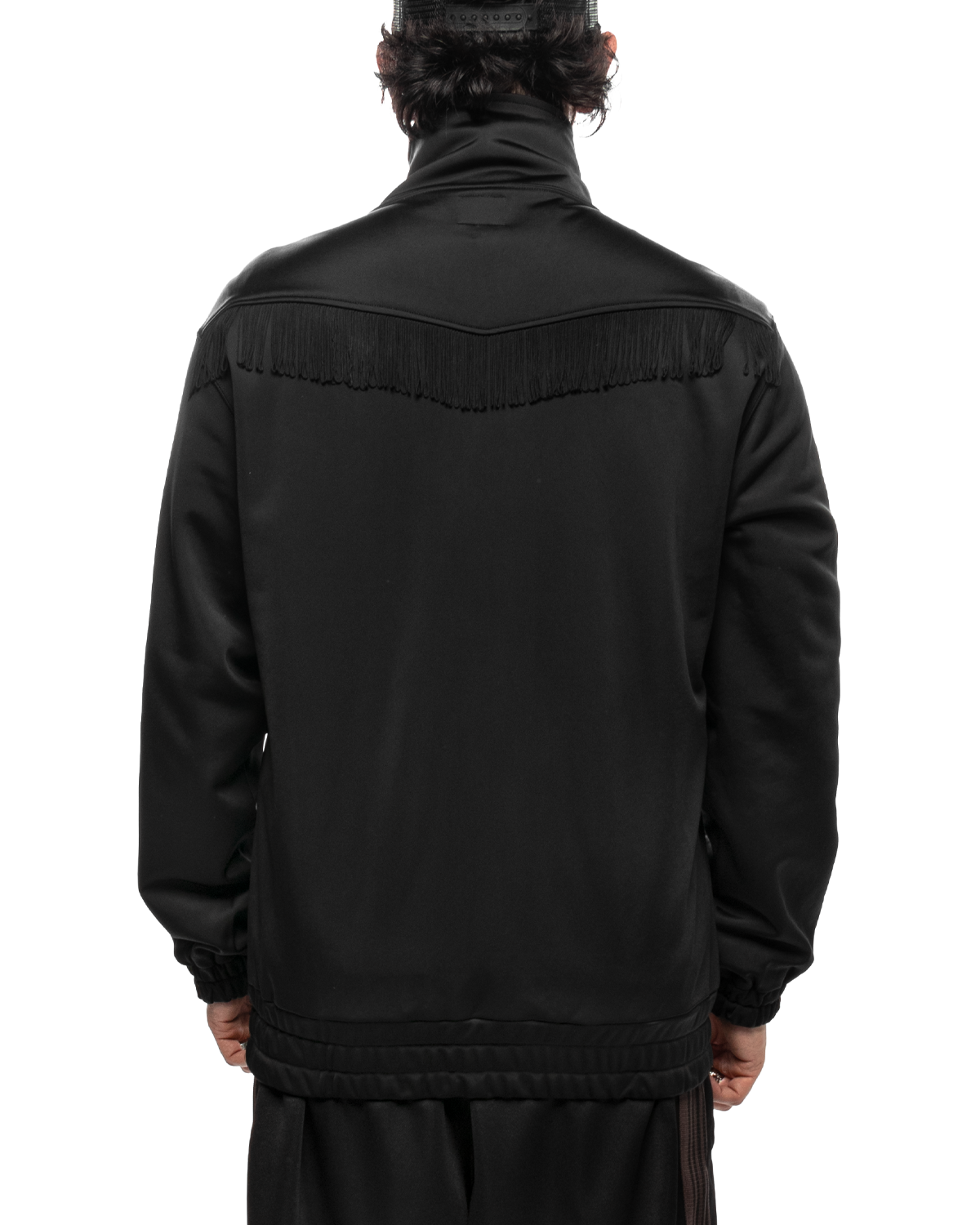 Fringe Track Jacket - PE/TA Bright Jersey Black