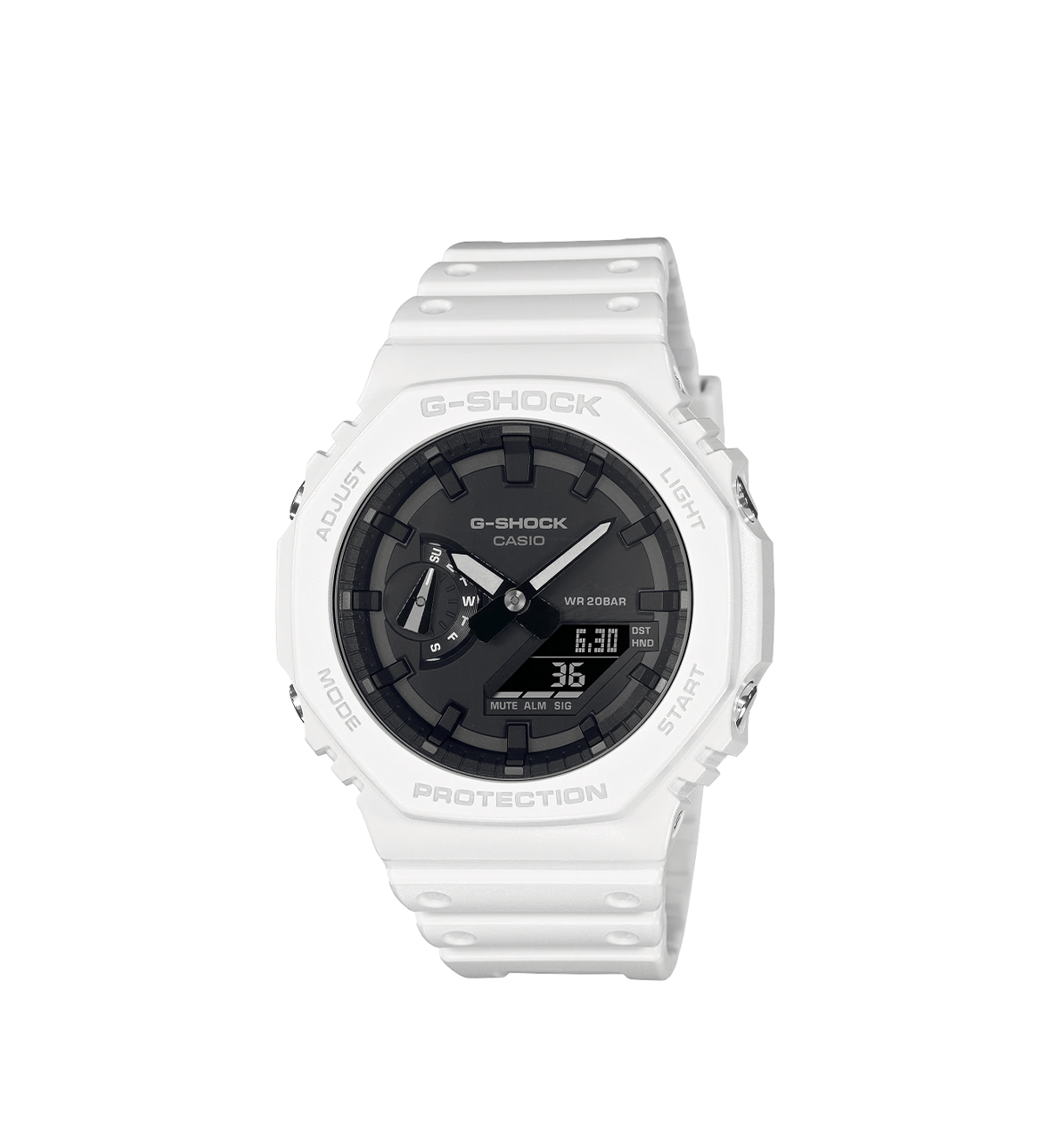 G - SHOCK Analog Digital White GA2100 - 7A - LIKELIHOOD