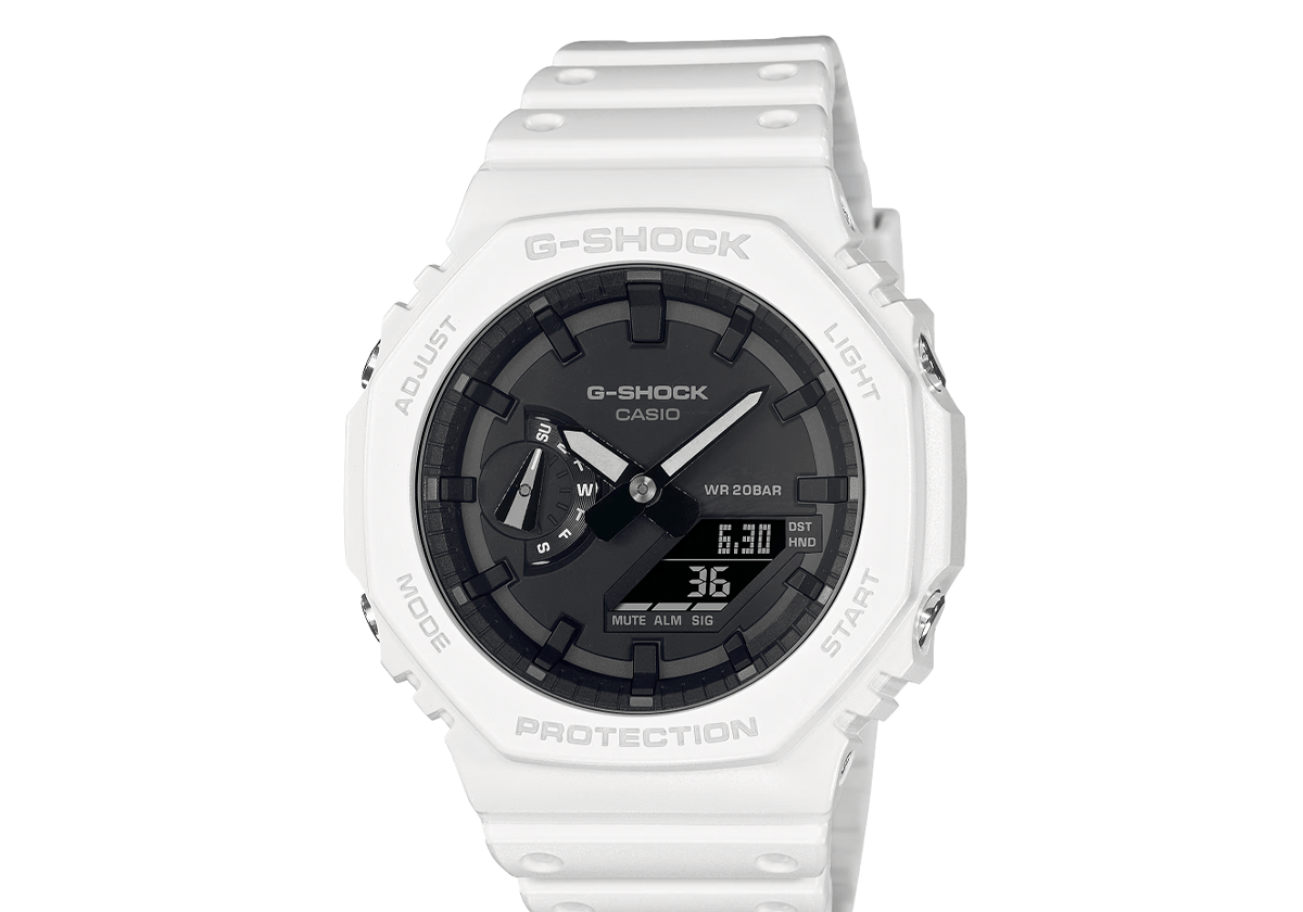 G - SHOCK Analog Digital White GA2100 - 7A - LIKELIHOOD