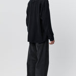 Gambler Shirt Black Fuzz Tencel - LIKELIHOOD
