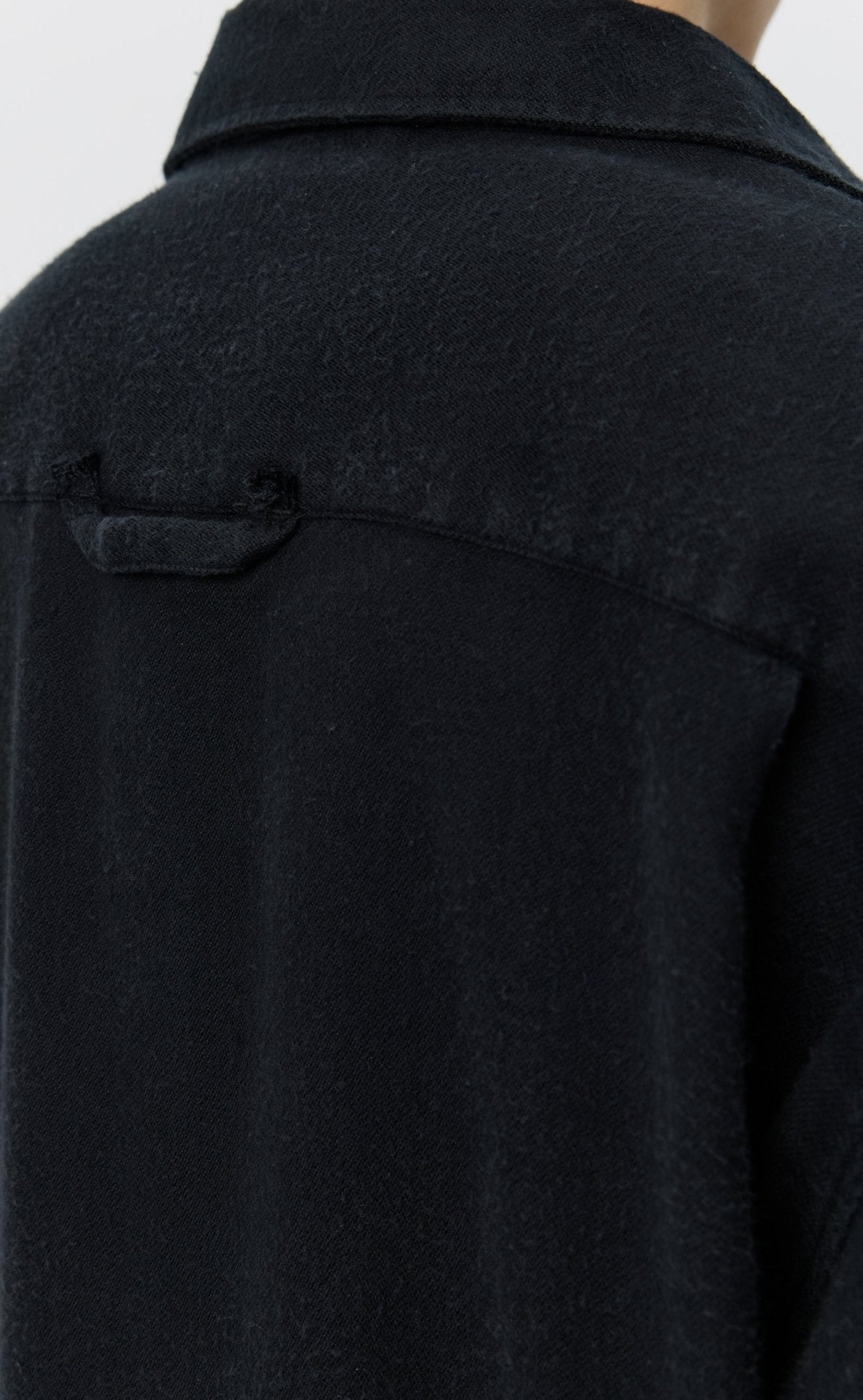 Gambler Shirt Black Fuzz Tencel - LIKELIHOOD