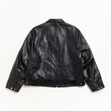 Garage Jacket Leather Black - LIKELIHOOD