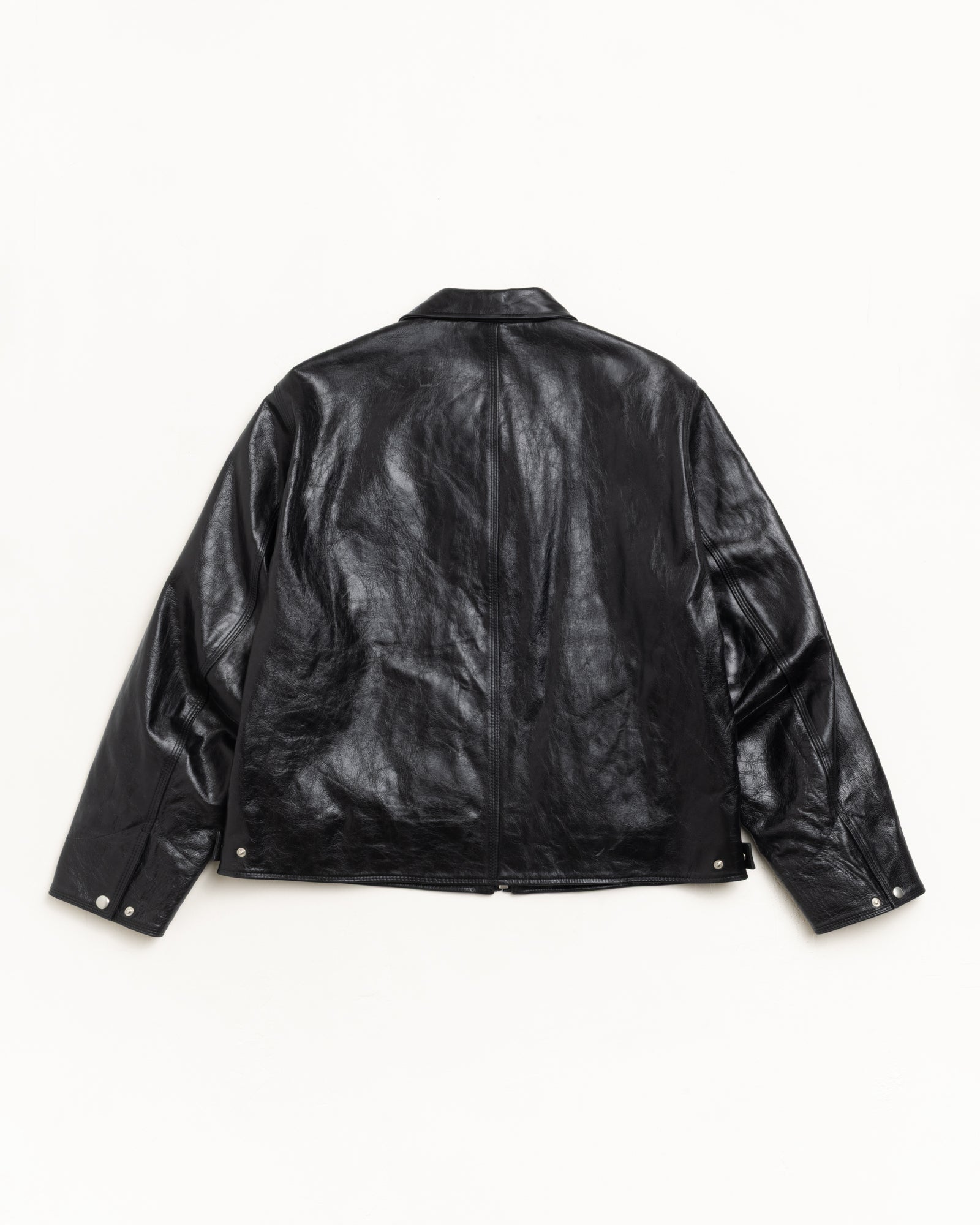 Garage Jacket Leather Black - LIKELIHOOD