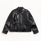 Garage Jacket Leather Black - LIKELIHOOD
