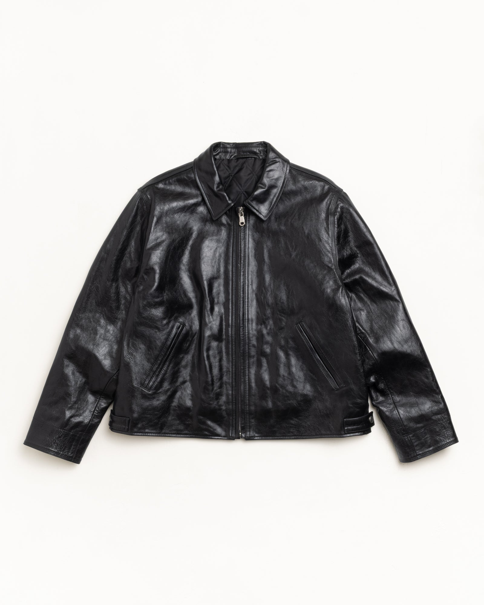 Garage Jacket Leather Black - LIKELIHOOD