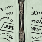 Gate Zip Up Hoodie Light Green - LIKELIHOOD