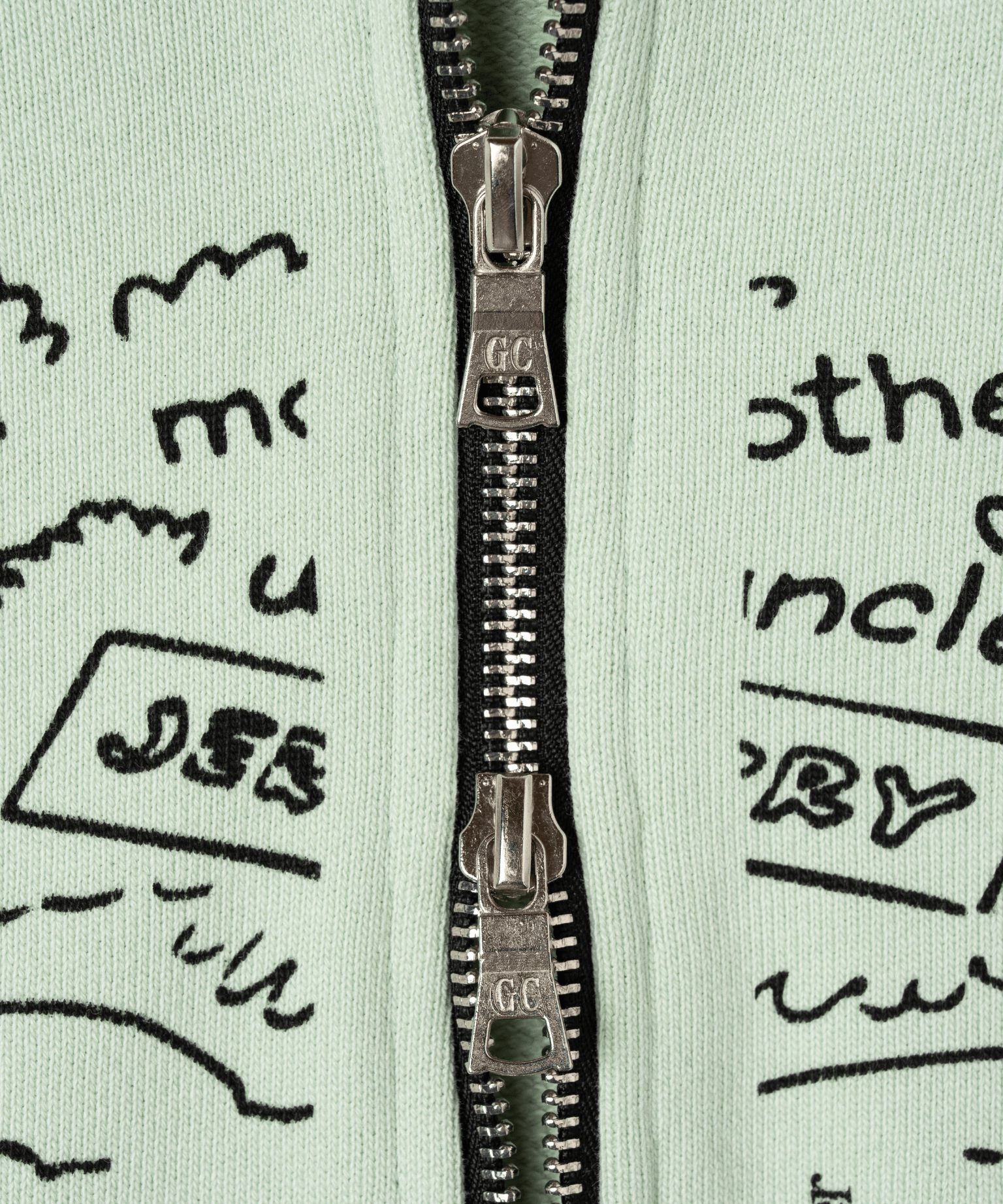 Gate Zip Up Hoodie Light Green - LIKELIHOOD