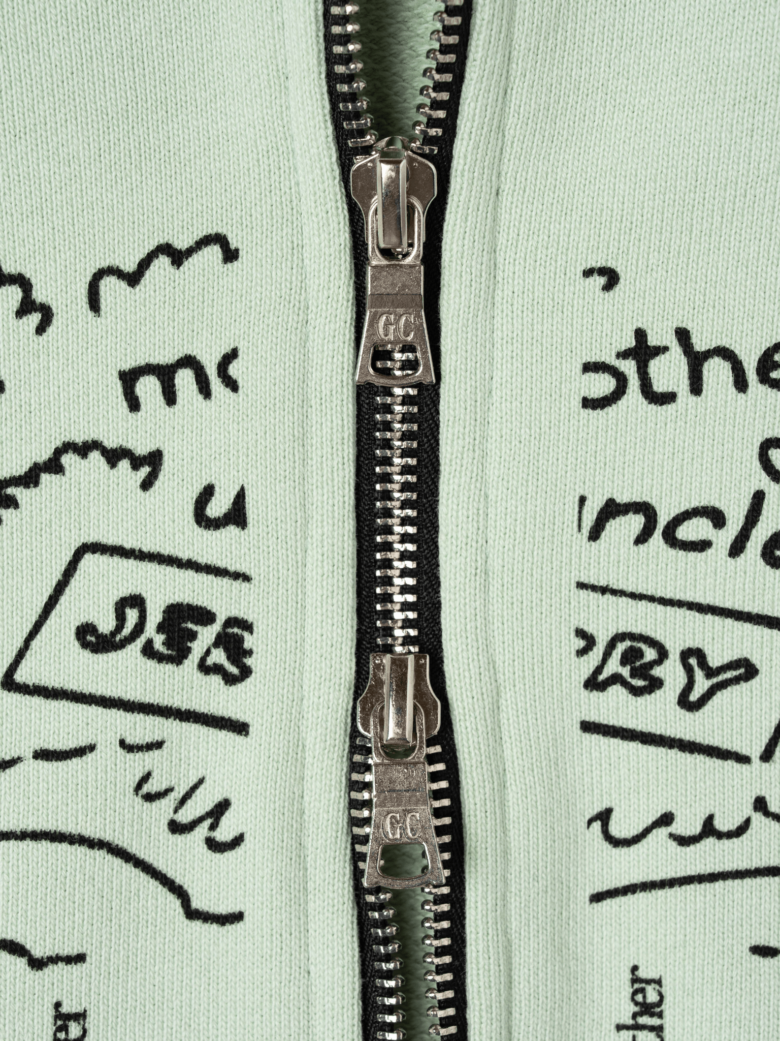 Gate Zip Up Hoodie Light Green - LIKELIHOOD