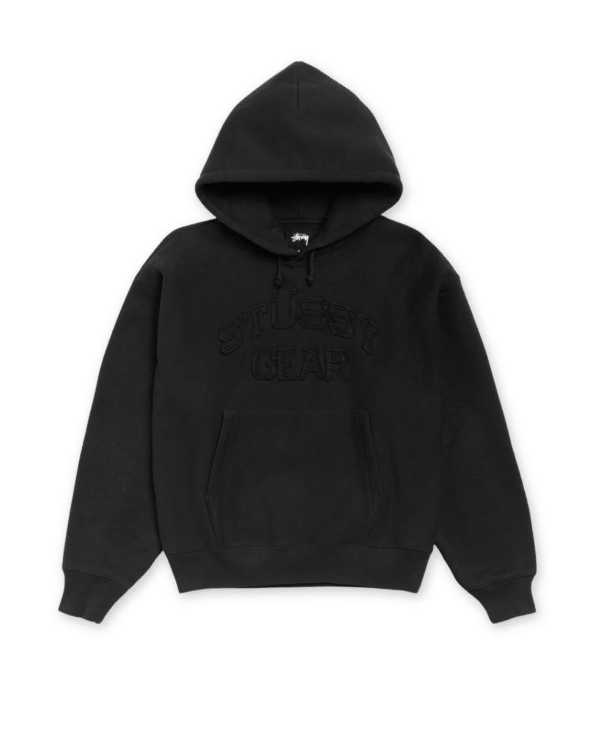 Gear Applique Hoodie Black - LIKELIHOOD