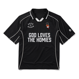 God Loves The Homies Jersey Black - LIKELIHOOD