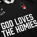 God Loves The Homies Jersey Black - LIKELIHOOD
