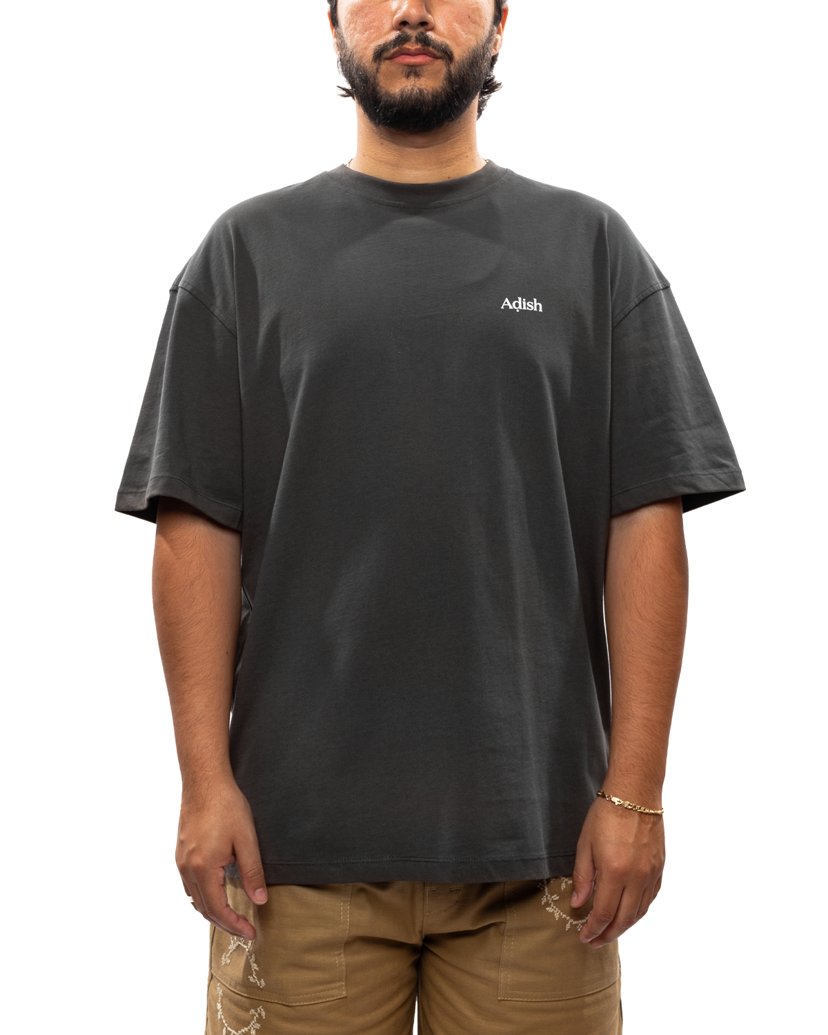 Qatarat Logo Short Sleeve T-Shirt Dark Grey