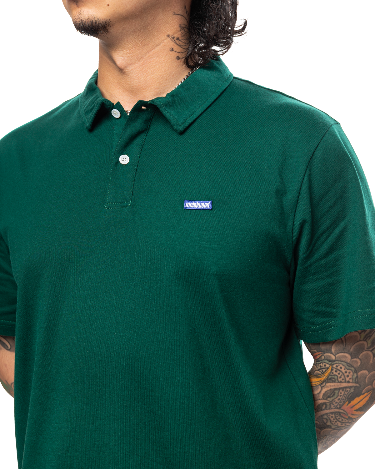 Mini Metal Logo Polo 'Green'